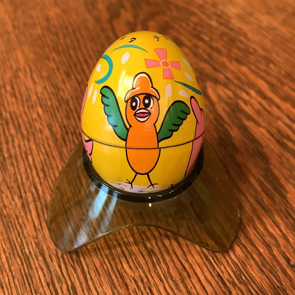 Vintage Haji Japan Tin Litho Toy Easter Egg - Picture 2 of 5